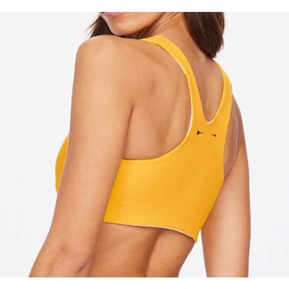 The Upside Marigold Dunes Jade Ribbed Racerback Tank Sport Bra Size Small/US 6 - Picture 2 of 8